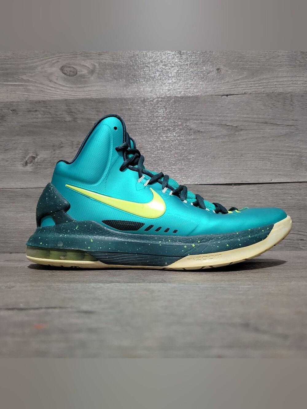 Nike Zoom KD 5 Hulk Mens Size 9 Kevin Durant Atomic Teal 554988 300